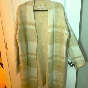 NWOT - oversized synthetic wool cardigan coat
